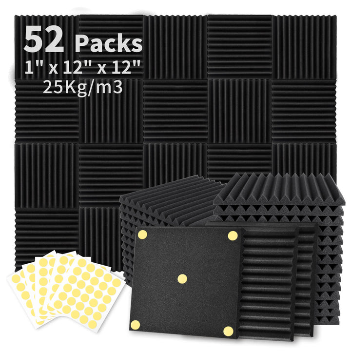 Focus0302F 52Pack1-inch Sound Absorbing Foam