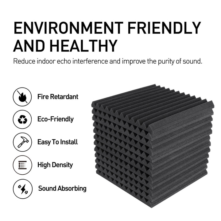 Focus0302H 80Pack1-inch Sound Absorbing Foam