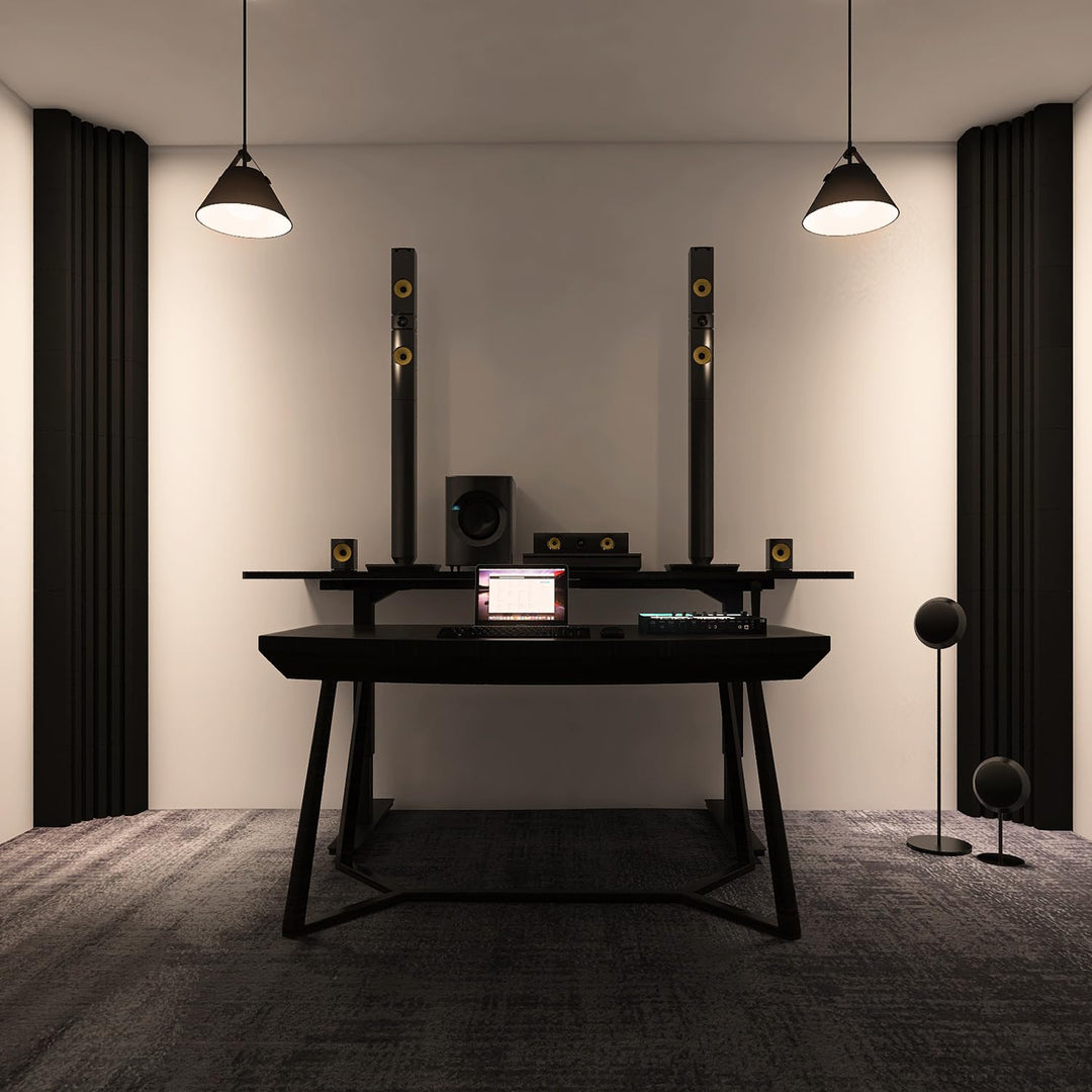 4 Pack Bass Traps Corner Acoustic Foam Corner 16.5" X 6.3" X 12" Acoustic Foam Panels Soundproof Padding Wall Panel Corner Block for Home Studio and Theater